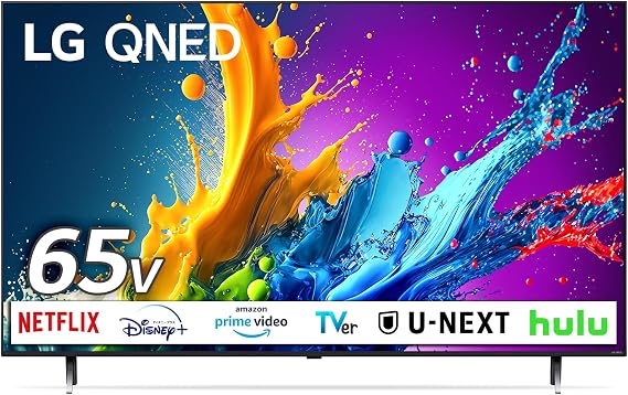 Quantum Dot 65QNED80TJA LCD TV 65V Type / 4K Compatible, Built-in BS 4K Tuner/Youtube Compatible/Netflix Compatible