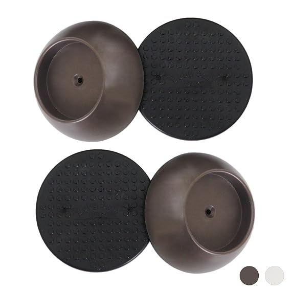 Small Wall Protector 4 Pack - Bronze - Cup Pads to Guard Your Walls from Pressure Mounted Baby Gates, Pet Gates, Safety Gates, Shower Curtain Rods, and More (4 Pack, Bronze)
