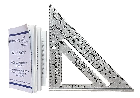SWANSON Tool Co S0101 7 Inch Speed Square, Blue