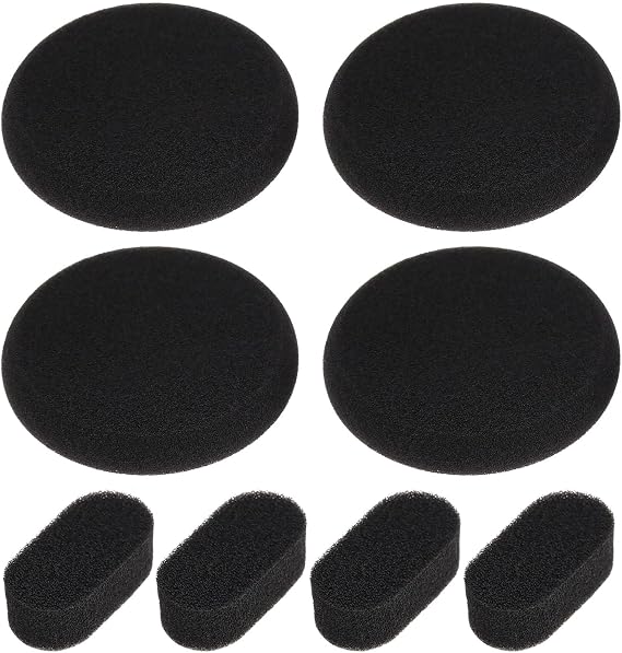 OTOTEC 2 Sets Earphone Sponge Foam Pads Earpads+Headband Cushions Including 4 Earpads 4 Headband Compatible with Koss Porta Pro Sporta Pro Black
