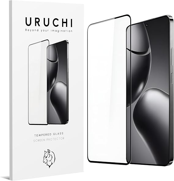 URUCHI Ekran Koruyucu Xiaomi Redmi Note 14 ile Uyumlu – HD+ Tam Koruma, Anti-statik, Çizilmez, Parmak İzi Tutmaz, Premium, Kabarcık Yapmaz (Siyah Çerçeveli)