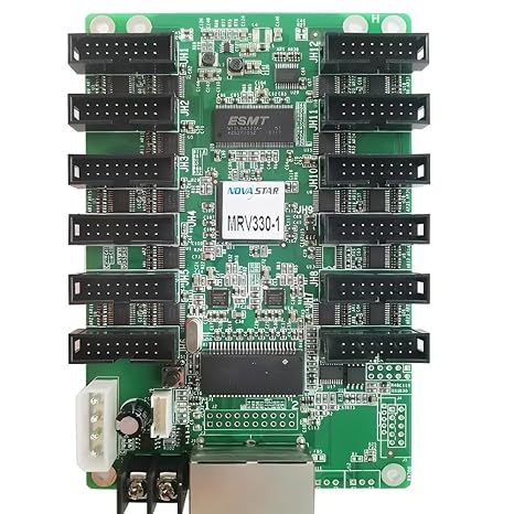 MRV330-1 Novastar LED Screen Receiving Card MRV330-1 Display Control System Card 256x226 Pixels 12* HUB75 Interface