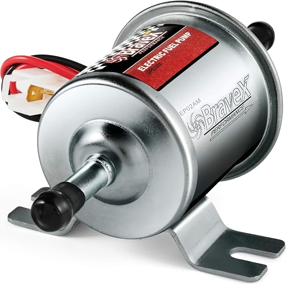 Electric Fuel Pump - Inline fuel pump Low Pressure HEP-02A (4-7 PSI), 12V Fuel pump Electric Fuel Pump 12v for Carburetor Lawn Mower Transfer Pump