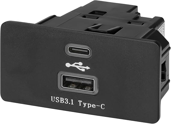 Carplay USB Interface Hub, HC3Z-19A387-B/D/E/F/G Upgrade USB/Type-C Module Support Apple Carplay Android for Ford F-150 SYNC 3 Version 3.4 Support Fast Charging