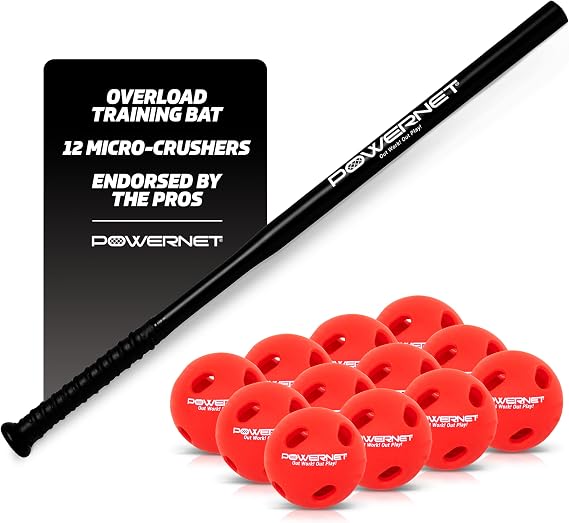 PowerNet Overload and Underload Training Bats, Rapid Stick or Overload Bat