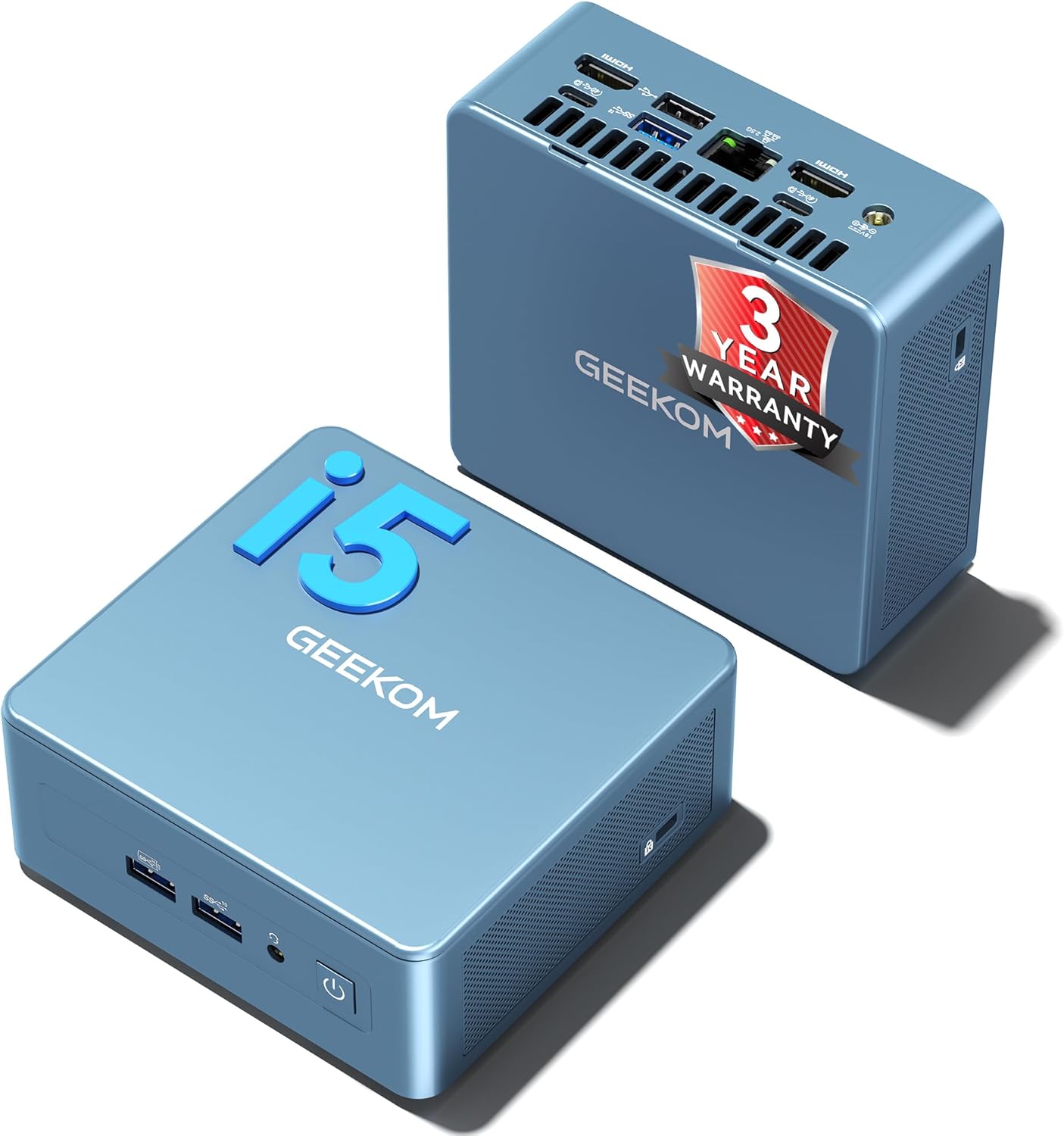 GEEKOM [2026 Upgraded Cooling IT13 Mini PC Windows 11 Pro, with Intel i5-13600H (Up to 4.8GHz) 16GB High-Speed RAM & 1TB SSD (up to 96GB), 8K Quad Display/Dual USB4/6×USB/WiFi 6E for Video Editing