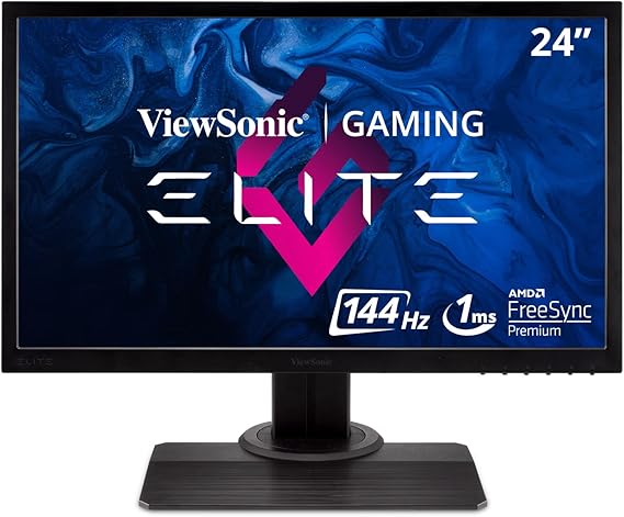 ViewSonic XG240R 24 Inch 1080p 1ms 144Hz RGB Gaming Monitor with FreeSync Premium, Eye Care and Advanced Ergonomics for Esports
