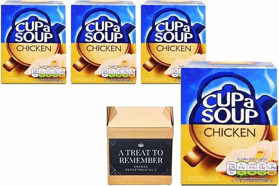 Baccheelors Cup a Soup Selection – 4 And 6 Boxes of Instant Soup Sachets – Tomato, Cream of Vegetable & Chicken Flavours (4 Boxes, Chicken Flavour)