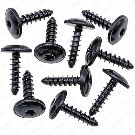 Rexka 10pcs M5-2.12 x 19mm T25 Torx Fender Liner Splash Guard Under Cover License Bracket Truss Head Tapping Screw Bolt Compatible with VW Audi Porsche N90892001 N90775001