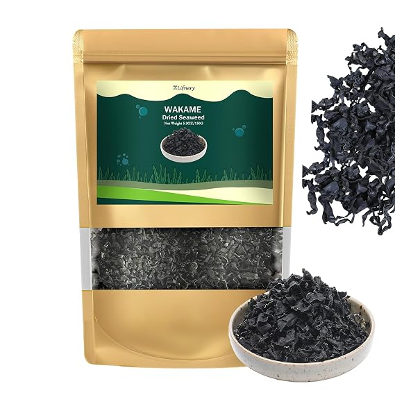 Dried Wakame Seaweed, Dried Seaweed, 150g(5.3oz) 100% Natural Dry Seawee d, Drie d Vegetables For Soups, Cooking, Salad, Ramen