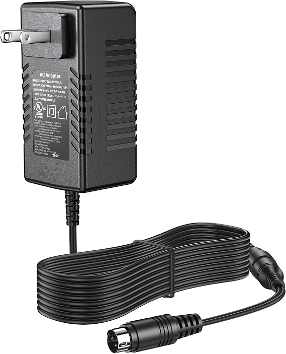 24V Charger for Epson PS-150 PS-170 PS-180 TM-T88II T88III POS Printer | Adapter for Epson PS-150 PS-170 PS-180 PSA242 C32C825343 M159A M159B M235A M129C TM-T88II TM Series T88III POS Printer