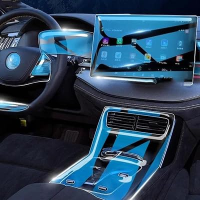 JIELIOP Car Center Console Screen Protective Film Anti-Scratch Repair Clear TPU Sticker Accessories，for BYD Tang EV DMI 2024
