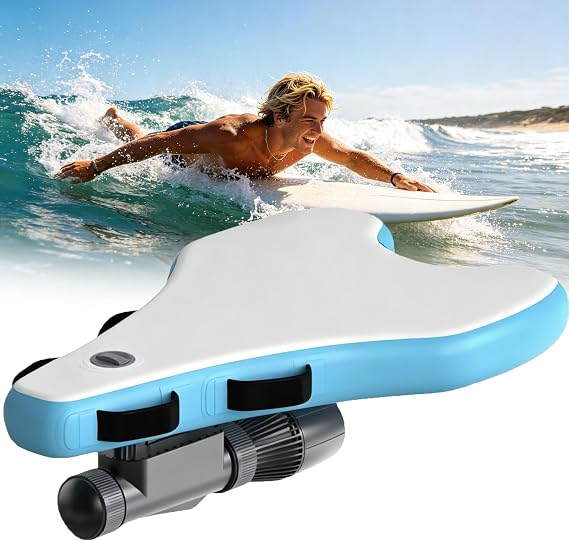 Motorized Inflatable Ride-On Bodyboard Kit with Brushless Thruster,9 Gears, 3-10km/H(1.87-6.2mph), For Paddle Boarding,Snorkeling And Swimming Bodyboard+500W10AThruster