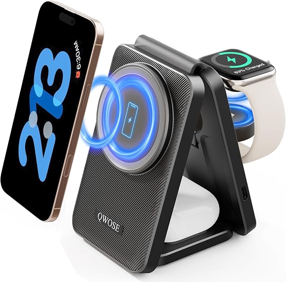 2026 Traveling Wireless Fast Charging Station Magnetic 3 in 1 Charger