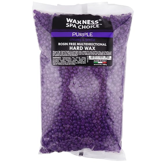 Waxness Spa Choice Rosin Free Multidirectional Hard Wax Purple 2.2 lb / 1 kg