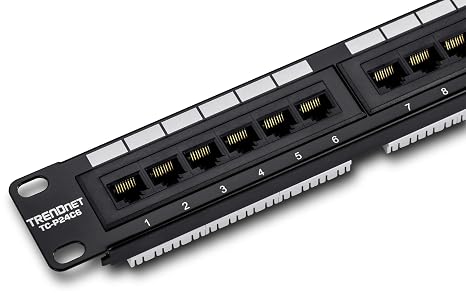 TRENDnet 24-Port Cat6 Unshielded Patch Panel,TC-P24C6