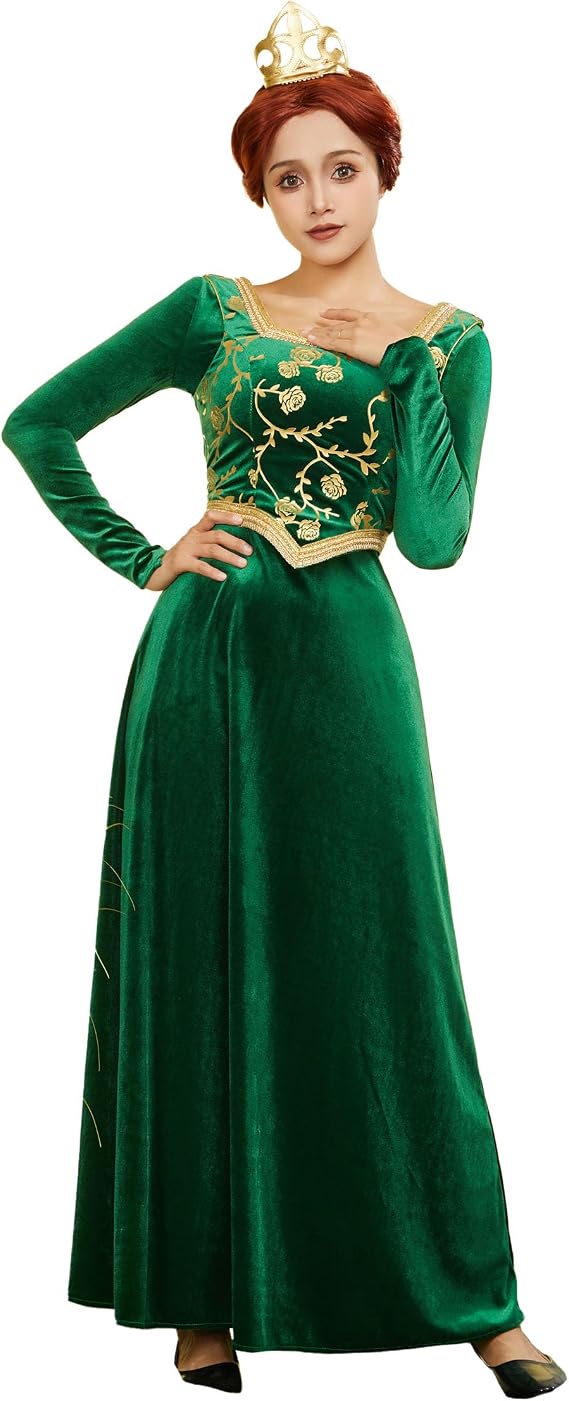 miccostumes Women's Costume Princess Cosplay Dress Slim Vintage Dress and Vest Fancy Halloween
