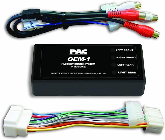 PAC AOEM-HON20 Interface Module that Allows the Replacement or Addition of an Amplifier in Select 1998-2007 Honda Vehicles with or without A Premium Sound System , BLACK