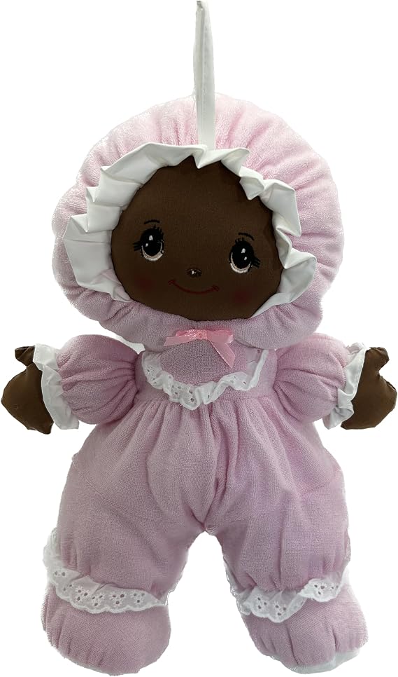 Anico 13.5" Terry Baby (African American Pink)