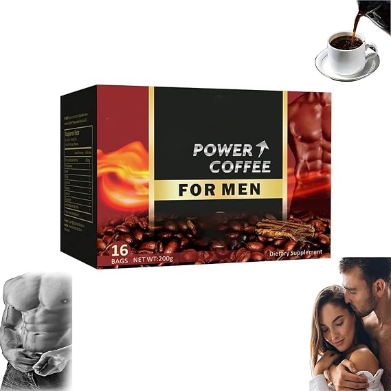 X Power Coffee for Men-Afircan Powder Coffees for Men, Energy-Boosting Coffee, The Secret to Strong Men