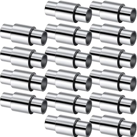 Mudder 16 Pieces Skates Spacers Inline Bearing Axle Aluminum Speed Spacer for 6mm Axles Roller