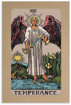 The Masonic Exchange Temperance Tarot Card Poster - [11'' x 17'']