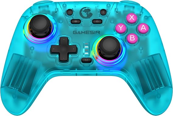 GameSir Nova Wireless Switch Pro Controller - Switch/Lite/OLED, Hall Effect Joysticks, RGB LED, Turbo, Programmable, Motion Control, Wake Up Function (Green)