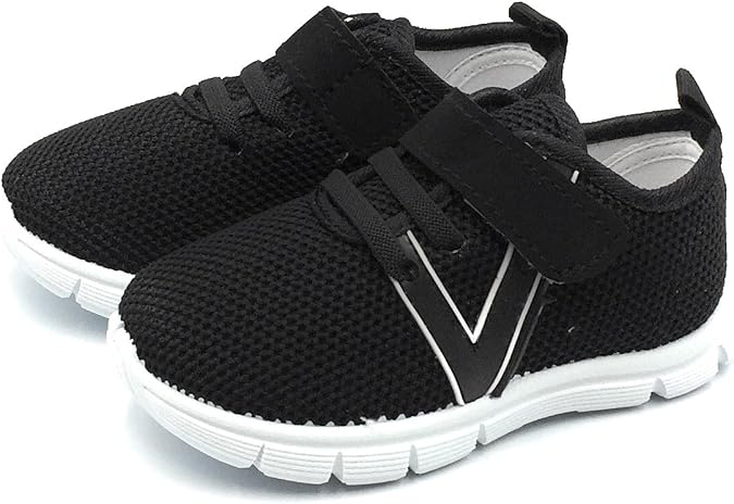 Toddler Sneakers Wide Toe Box Barefoot Shoes for Boys & Girls, Breathable Mesh, Lightweight Non-Slip Walking & Running Shoes