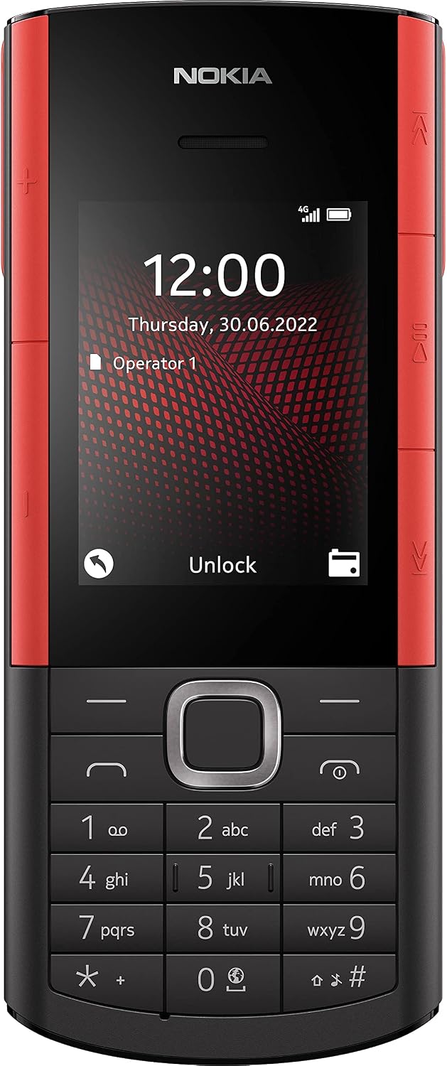 Nokia 5710 Xpress Audio Feature Phone with built-in wireless earbuds, 4G Connectivity, MP3 player, wireless FM radio, dedicated music keys and long-lasting battery Dual SIM - Black