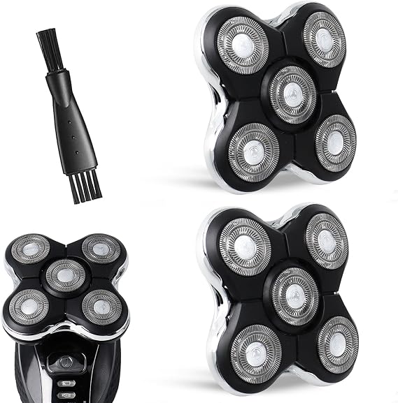 Blade Pro Replacement Head 2-Pack for Remington Balder Pro XR7000 5 Dual Track Shaver Heads for Smooth, Tight Shaving without Irritation