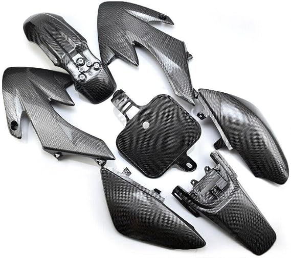 NEWANIME(R) Carbon Fiber Full Boby Plastic Fairing Kit for Honda CRF XR 50 XR50 CRF50