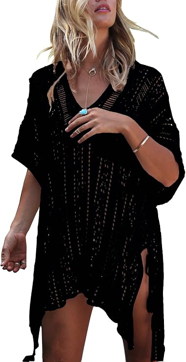 Jeasona Women's Bathing Suit Cover Up | Beach Pool Swimwear, Crochet Dress