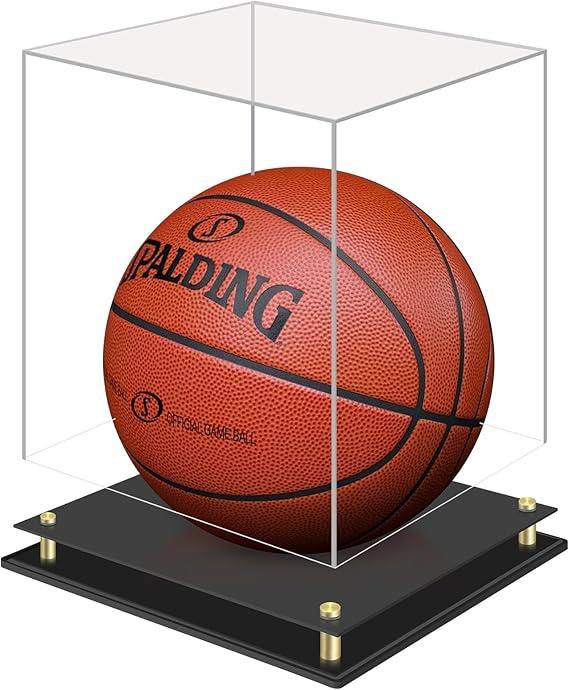1DOT2 Basketball Display Case, Clear Acrylic (No Assembly Required)