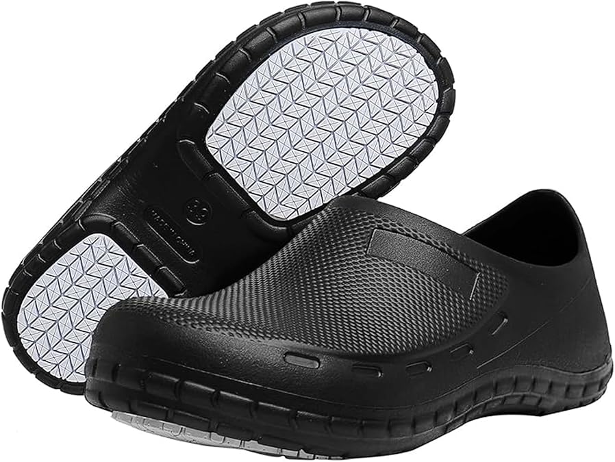 Chef Shoes for Men and Women, Non Slip Clogs, Water Resistant Oil Resistant Kitchen Shoes, Slip-On Nursing Clogs for Restaurant Garden Indoor Outdoor