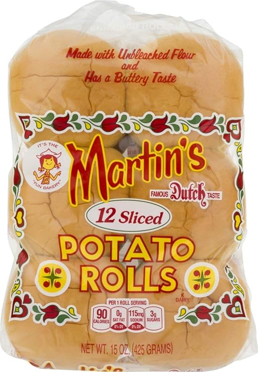 Martin's Slider Potato Rolls- 12 pk 15 oz (4 bags)