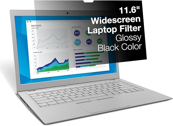 3M Privacy Filter for 11.6" Widescreen Laptop (PF116W9B) , Black