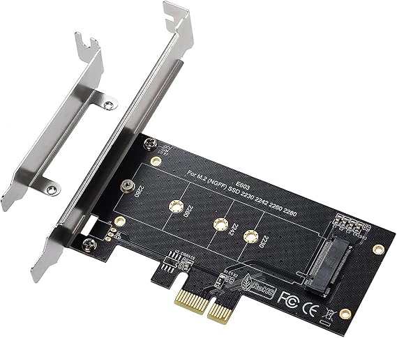 M.2 PCIe to PCIe 3.0 x1 NVMe Controller Expansion Card for M-Key M.2 SSD 2280/2260/2242/2230 Riser Card Support M2 NGFF PCI-e 3.0 2.01.0