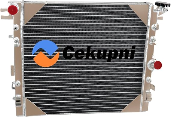All Aluminum Radiator Compatible with 2007-2018 Jeep Wrangler Wrangler JK Rubicon Sahara Unlimited Rubicon Sport 3.6L 3.8L V6, 2007 2008 2009 2010 2011 2012 2013 2014 2015 2016 2017 2018