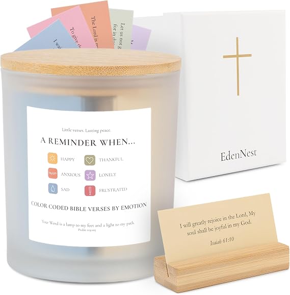 Bible Verse Jar, Read Me When Bible Verses Jar, 186 Prayer Cards for Daily Encouragement, Inspirational & Reflection, Christian Gifts for Women Men, Christmas Gifts for Mom, Religious Graduation Gift