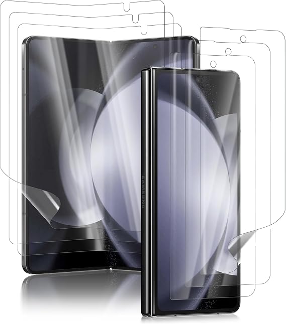 NEWZEROL 3 Sets Screen Protector for Samsung Galaxy Z Fold 5 5G TPU Film | Inner main and front cover screen flexible TPU films, full coverage, HD clear, smooth touch and bubble-free installation