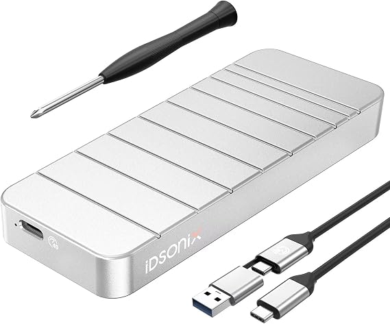 iDsonix 40Gbps M.2 NVMe PCIe SSD Enclosure Adapter[100% Aluminum], [PCIe 4.0] NVMe to USB 4.0 Compatible with Thunderbolt 3/4, NVMe Enclosure with UASP&Trim Support M-Key 2280 SSD