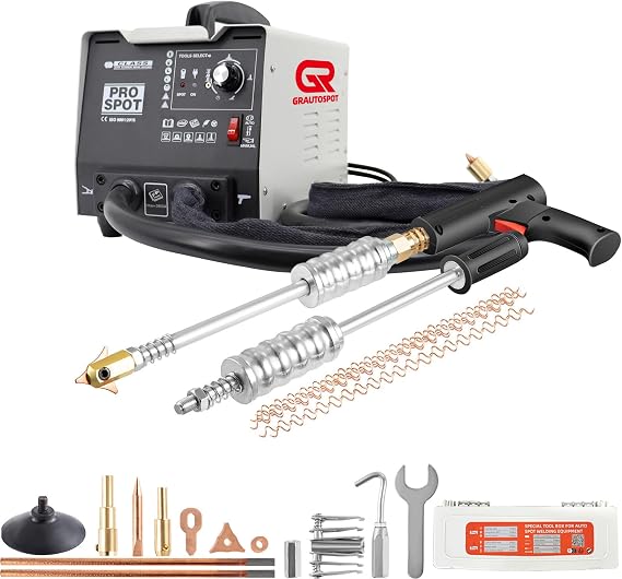 PRO 110V Spot Welder Dent Puller,1.8KW Panel Spot Welder Puller,5 Models Spot Welding Machine for Car Body Dent Repair
