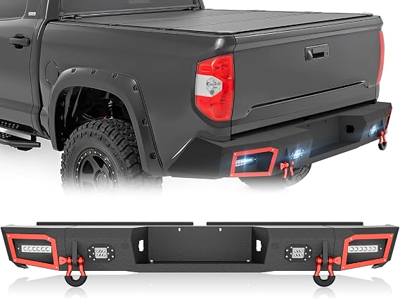 Full Width Rear Bumper Compatible with 2007-2013 Toyota Tundra