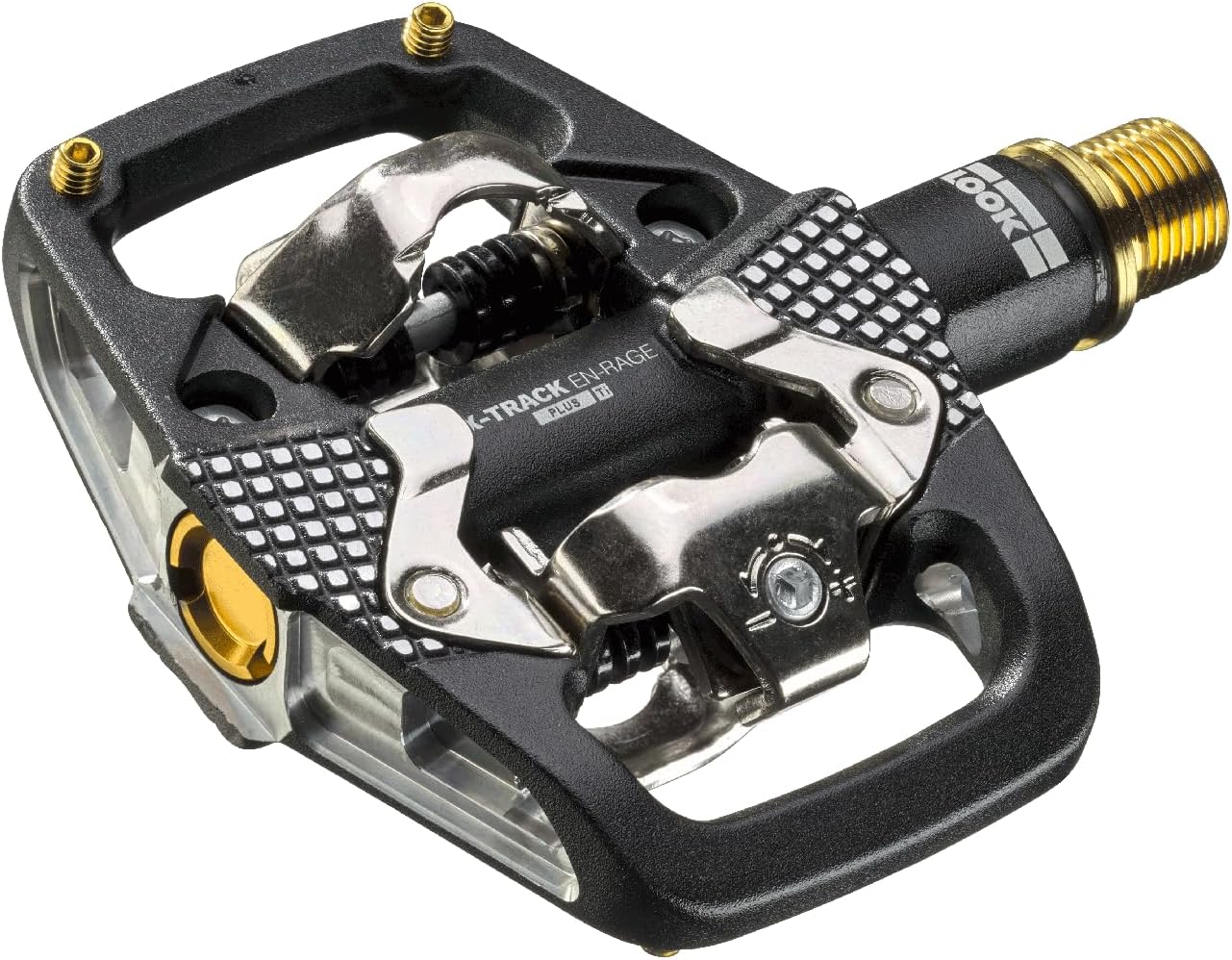 LOOK Cycle - X-TRACK En-Rage Plus MTB Pedals - Standard SPD Mechanism Compatible - Ultra Strong Forged Aluminum Body - Large Contact Surfaces - Ideal Enduro Bike Pedals