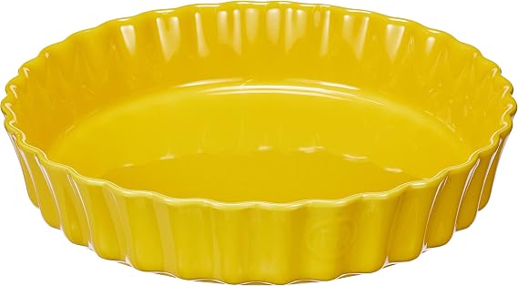 Emile Henry Provence Ceramic Cake Plate Yellow 28 x 28 x 5.7 cm