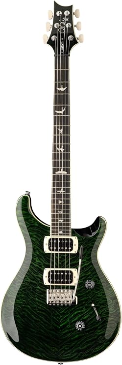 PRS SE Custom 24 Quilt, Teal Black with Gigbag