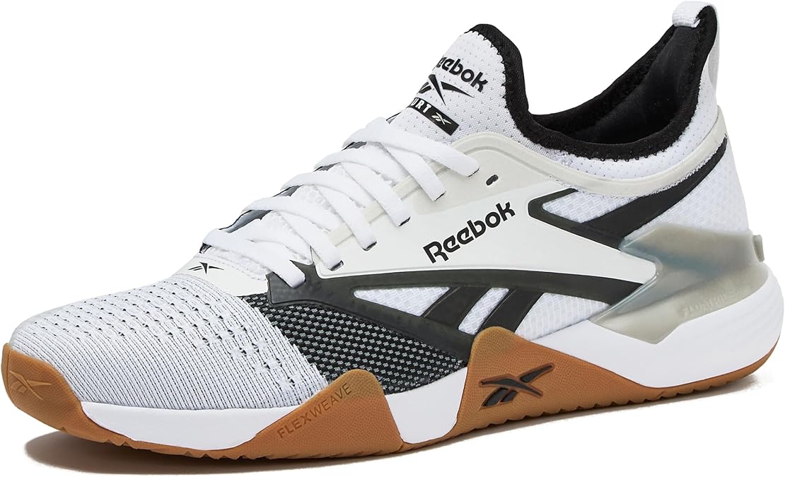 Reebok Nano Court Sport Men's Pickleball or Tennis Shoes for Men, White/Black/Grey 1, 11.5