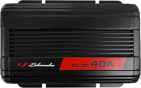Schumacher Electric SDC371 Smart Battery Charger and Maintainer - 40A 12V DC-DC Smart Charger - Standard, AGM, Gel, Calcium & Lithium Battery Charger - Use with Solar Panels or Vehicle Alternator