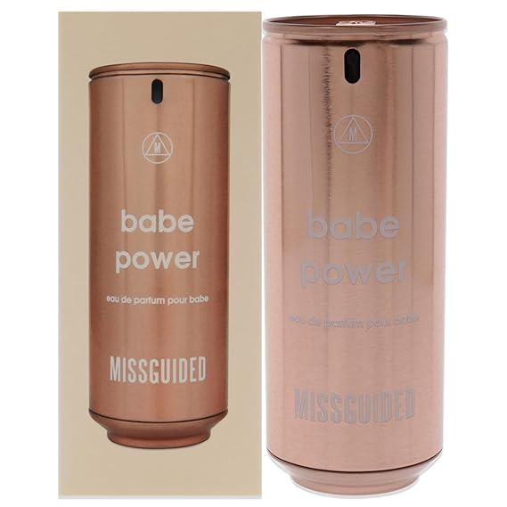 Missguided Babe Power - Floral Fruity Fragrance For Women - Top Notes Of Apple And Rhubarb - Middle Notes Of Jasmine And Peony - Base Notes Of Musk And Cotton Candy - 2.7 Oz Edp Spray