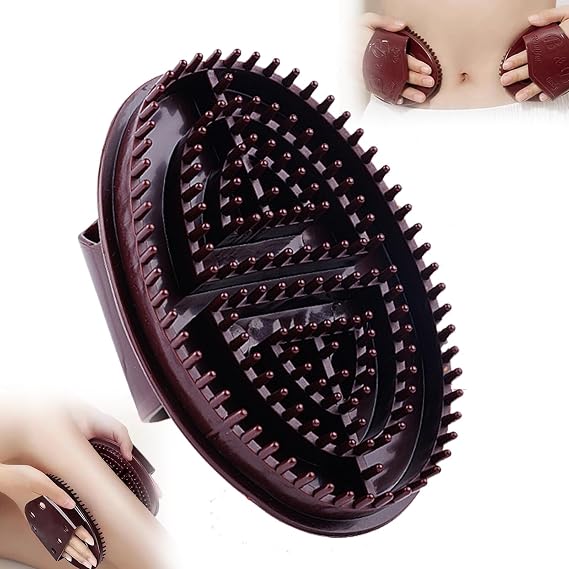 Meridian Massage Brush, Beauty Salon Professional Custom Meridian Brush, Meridian Pressure Brush, Full Body Relaxation Comb for Full Body SPA Massager Relaxation (1PCS-Brown)